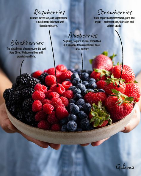 A Home Cook’s Guide to Berries Berries Aesthetic, Vegan Aesthetic, Superfood Smoothie Bowl, Marketing Humor, English Knowledge, Types Of Berries, Berry Garden, Fun Fruit, Strawberry Rhubarb Pie