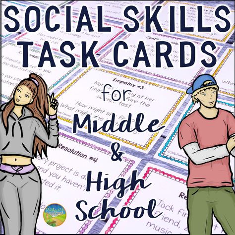 Social Skills High School, Social Skills Teens, Social Scripts, Social Skills Games, Conflict Resolution Skills, Social Skills Lessons, Middle School Counseling, Social Skills Groups, High School Education