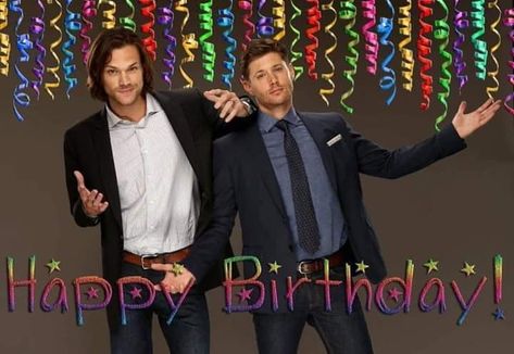 Supernatural Happy Birthday, Supernatural Birthday, Singing Happy Birthday, Birthday Gif, Superwholock, Sweet Sixteen, 30th Birthday, Gotham, Aesthetic Anime