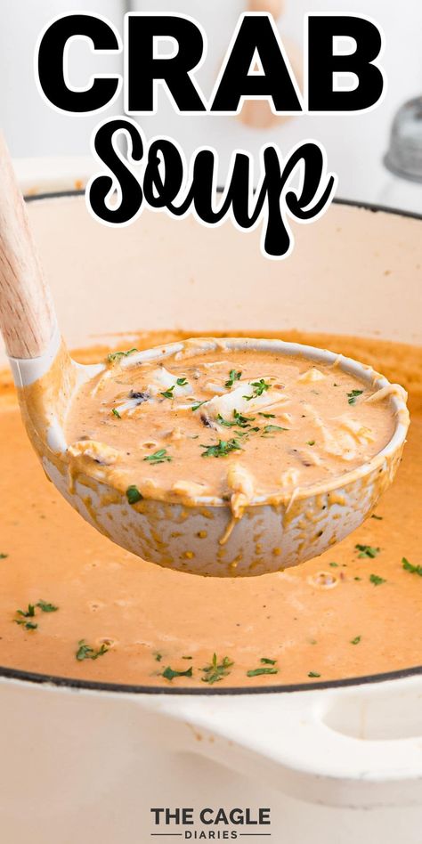 Cream Of Crab Soup Recipe, Crab Bisque Recipe, Crab Soup Recipes, Bisque Soup Recipes, Bisque Soup, Crab Bisque, Crab Soup, Bisque Recipe, Seafood Soup