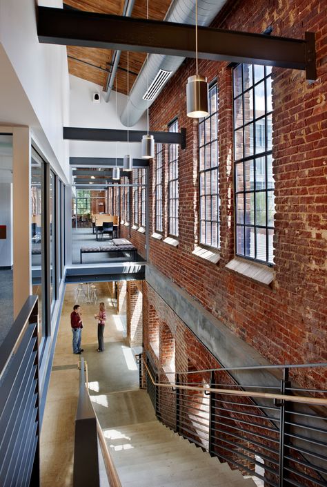 Park Shops Adaptive Reuse / Pearce Brinkley Cease   Lee, Raleigh, Norht Carolina, USA Architecture Renovation, Renovation Architecture, Viborg, Building Renovation, Industrial Architecture, Brick Architecture, Adaptive Reuse, Brick Building, Industrial Buildings