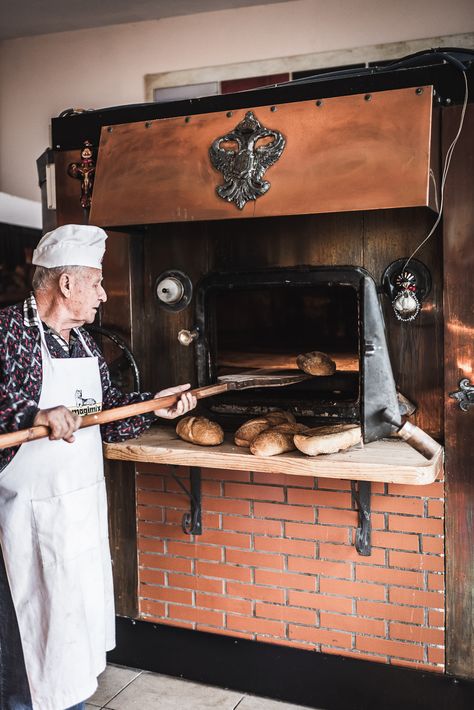 traditional Greek bakery | bella karragiannidis | ful-filled.com #greece #greekbakery Traditional Bakery, Bakery Vintage, Bakery Oven, Old Bakery, Bakers Oven, Bistro Interior, Jam Toast, Greek Recipe, Pembuat Roti