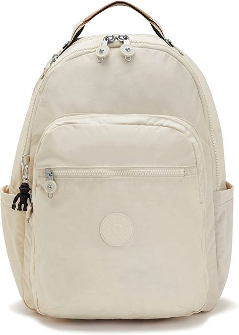 Discover great products at the best prices at Dealmoon. Kipling Women's Seoul 15” Laptop Backpack, Durable, Roomy with Padded Shoulder Straps, Nylon School . Price:$123.95 at Amazon.com School Backpack Organization, Kipling Monkey, Backpack Beige, Kipling Backpack, Backpack Organization, Kipling Bags, Everyday Purse, Lightweight Backpack, Luggage Backpack