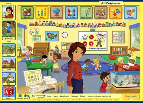 ABC mouse classroom Homeschool Apps, Preschool Math Games, Online Preschool, Abc Mouse, Math Apps, Common Sense Media, Learning Sites, Kids Literacy, Kindergarten Reading