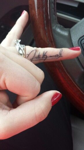 My husband's signature <3 Husband Tattoo, Favorite Tattoos, I Tattoo, Tattoos