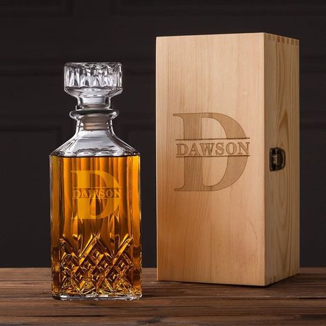 Personalized Whiskey Decanter Set, Groomsmen Style, Glass Whiskey Decanter, Best Groomsmen Gifts, Personalized Whiskey Decanter, Usher Gifts, Personalized Whiskey Glass, Groomsmen Gifts Unique, Whiskey Glasses Set