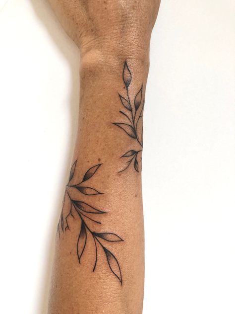 Leaf Around Wrist Tattoo, Leaf Forearm Tattoos For Women, Leaves On Leg Tattoo, Butterfly Leaf Tattoo, Leaf Wrist Tattoos For Women, Wrap Leaf Tattoo, Leaves Around Arm Tattoo, Leaves Tattoo Wrist, Wrist Leaf Tattoo