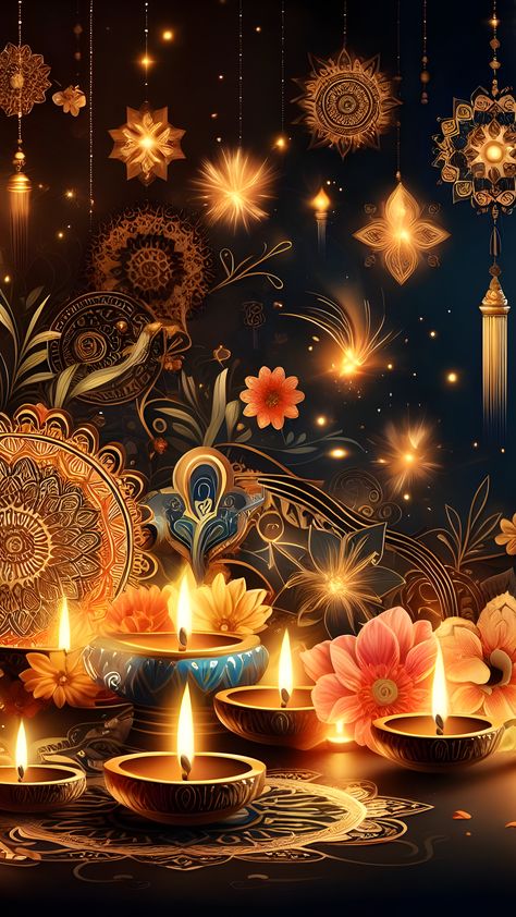 Diwali, the Festival of Lights: Explore the magic and joy of this Indian festival through colorful images and inspiration! #Diwali_Festival #Diwali_Background #FestivalOfLights #Diwali_Celebration #Indian_Traditions #DiwaliDecor #DiwaliInspiration #DiwaliLights #Holiday #DiwaliRangoli #DiwaliPoster Diwali Wallpapers Iphone, Festive Background Indian, Dipak Diwali, Diwali Collage, Diwali Aesthetic Pictures, Diwali Artwork, Printrest Images, Diya Photos, Godly Pictures