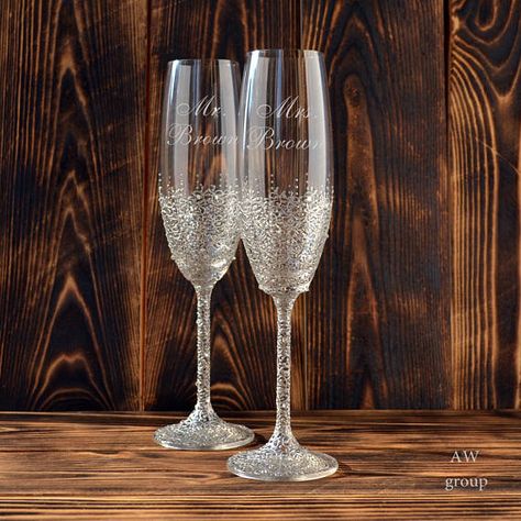 25th Wedding Anniversary Gifts, Wedding Toast Glasses, Champagne Glasses Decorated, 25 Wedding Anniversary Gifts, Wedding Doves, Wedding Toasting Glasses, Wedding Toast, Toasting Flutes Wedding, Wedding Champagne Glasses