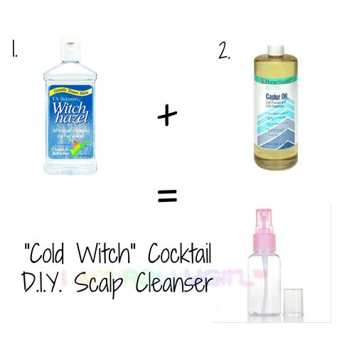 The "Cold Witch" - An Easy DIY Scalp-Cleansing Solution for braids, locs, twists, and anything between.  http://iamrallygirl.blogspot.com/2016/01/the-cold-witch-easy-diy-scalp-cleansing.html Scalp Cleanser Diy, Natural Scalp Cleanser, Twists Locs, Diy Cleanser, Scalp Cleanse, Length Retention, Scalp Braids, Diy Soap Recipe, Braids Locs