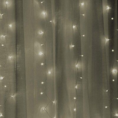 Sheer Curtains With Lights, Luminous Ethereal, Fairy Light Curtain, Tam Lin, Light Curtains, Glamour Wedding, Led Curtain Lights, Bathroom Hacks, Led Curtain