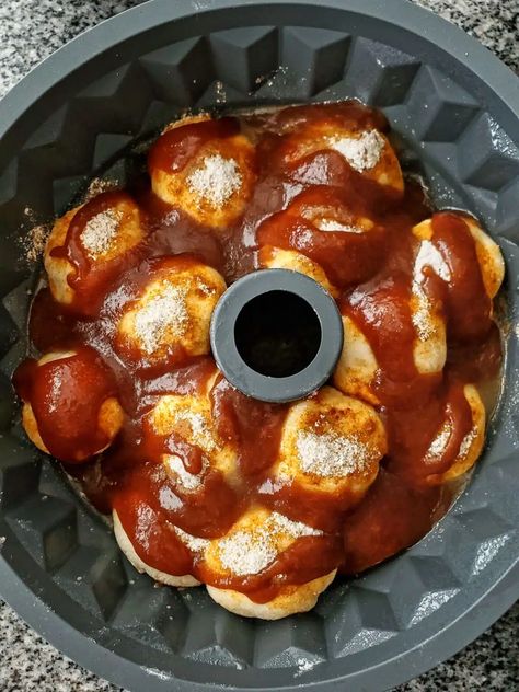 The Ultimate Overnight Gluten Free Monkey Bread - Let Them Eat Gluten Free Cake Gluten Free Monkey Bread Easy, Gluten Free Monkey Bread, Easy Monkey Bread, Butterscotch Pudding, Small Microwave, Sweet Dough, Gluten Free Sweet, Gluten Free Cake, Cinnamon Bread