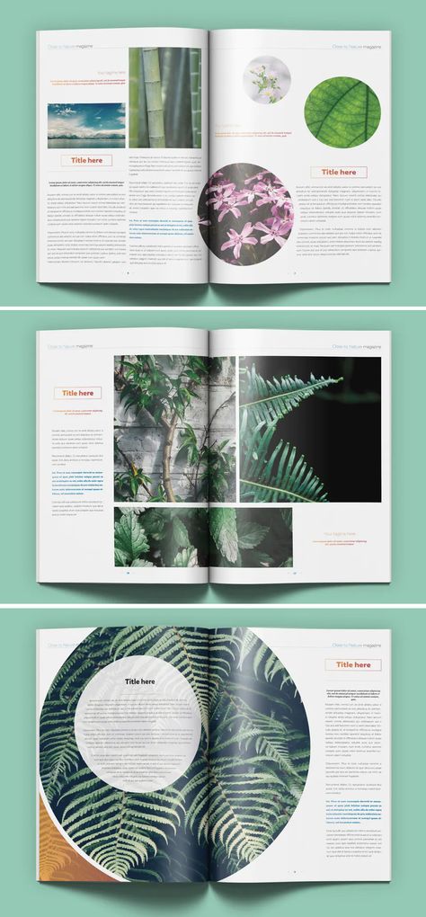 Nature Magazine Layout, Nature Magazine Cover, Plant Magazine, 5 Elements Of Nature, Natural Geographic, Magazine Page Design, Nature Magazine, Mises En Page Design Graphique, Photobook Layout