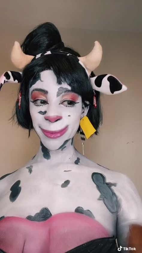 Body Painting, Halloween Face, Face Makeup, Halloween Face Makeup, Cow, Makeup, Make Up