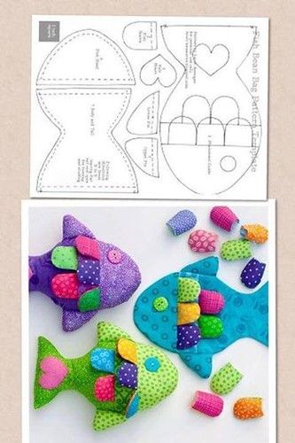 Sewing Soft Toys, Fabric Fish, Diy Bebe, Animal Sewing Patterns, Sewing Stuffed Animals, Baby Sewing Projects, Costura Diy, Fabric Toys, Baby Projects