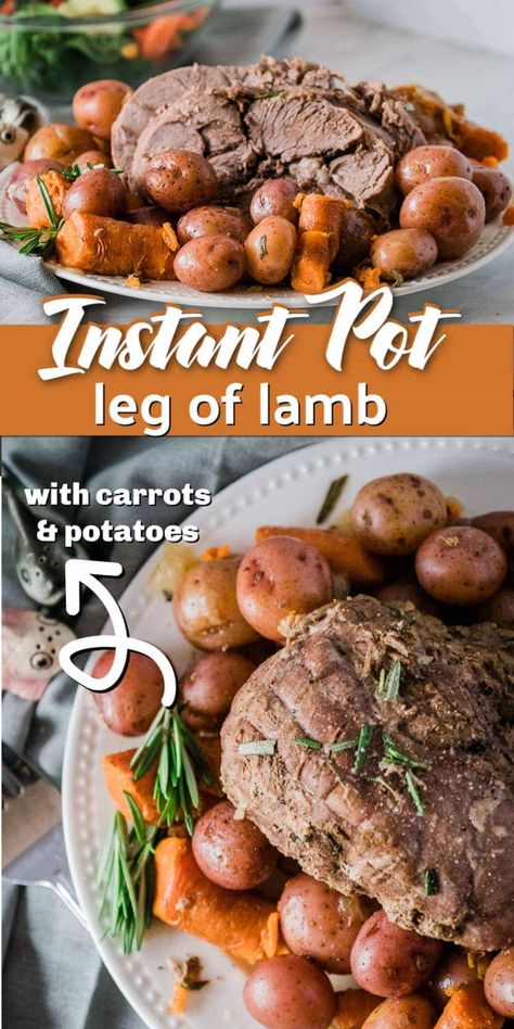 Instapot Lamb, Instapot Duo, Lamb Roast Recipe, Upstate Ramblings, Ground Bison, Instapot Meals, Boneless Leg Of Lamb, Lamb Leg Recipes, Lamb Leg