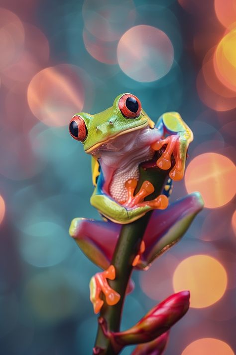 Frog Reference Photo, Animal Drawing Reference Photo, Rainforest Creatures, Frog Photography, All Animals Photos, Rainforest Frog, African Animals Photography, Frog Photo, Colorful Frogs