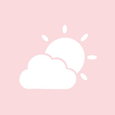 Pastel Pink Icons:), Weather Icons, Cute App, Iphone Photo App, Iphone Wallpaper App, Phone Organization, Pink Wallpaper Iphone, Ios Icon, Pink Iphone