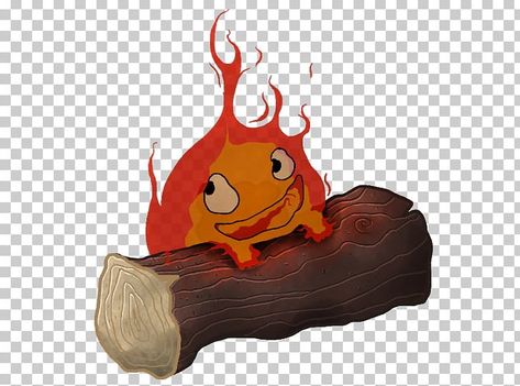 Transparent Studio Ghibli Icons, Howl Studio Ghibli, Calcifer Studio Ghibli, Ghibli Png, Wizard Howl, Howl's Moving Castle Calcifer, Studio Ghibli Characters, Studio Backgrounds, Ghibli Art