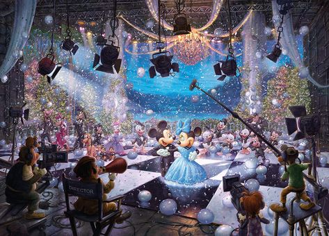 Kinkade Disney, Thomas Kinkade Disney, Disney Puzzles, Uncle Scrooge, Disney Fine Art, Walt Disney Studios, Art Disney, Thomas Kinkade, Disney Studios