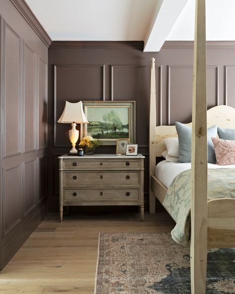 Benjamin Moore Cinnamon, Slate Bedroom, Bougie Bedroom, Cinnamon Slate, Earthy Purple, Interior Design Portfolios, Paint Palettes, Room Refresh, Interior Design Photos