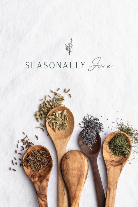 Food Blog Branding, Seasoning Photography, Home Food Photography, Elevated Recipes, Quotes About Cooking, Italian Baked Eggs, Food Blog Logo, Tea Branding, Brand Reveal