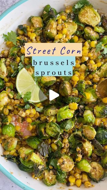 Pat the s•PAT•ula ™️ on Instagram: "📌WEEKDAY RECIPE: Street Corn Brussels Sprouts, get the recipe, link in bio @traderjoeslist   🌽Recipe by @dashofmandi   If you’re looking for a side dish that is healthy and flavorful to serve this Cinco de Mayo, then this Street Corn Brussels Sprouts recipe is for you! @patthespatula loves how easy this dish comes together and that it can be made in your air fryer. Pat the Spatula hopes you give this recipe a try and enjoy!" Street Corn Brussel Sprouts, Sprouts Recipe, Weekday Meals, Brussels Sprouts Recipe, Street Corn, Dinner Sides, Time To Eat, Food Prep, Veggie Sides