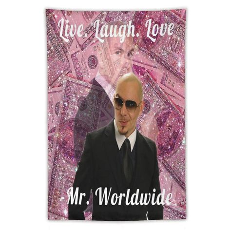 Mr Worldwide Tapestries Meme Wall Hanging Decorative Tapestry Art Deco Bedspread Camping Picnic Sheet Bedroom/Living Room/Party 40x60 Inches (As an Amazon Associate I earn from qualifying purchases) Dollar Poster, Dollar Sticker, Pitbull Rapper, Mr Worldwide, Tapestry Art, Camping Picnic, Pitbull, Bedroom Living Room, Sale Poster