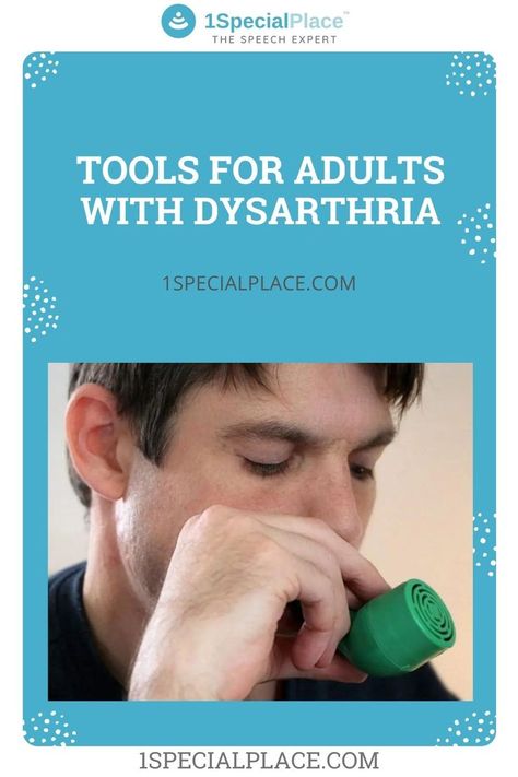 Tools for Adults with Dysarthria Dysarthria Therapy Activities Adults, Dysarthria Therapy Activities, Oral Motor Exercises Speech Therapy, Activities Adults, Speech Therapy Tools, Feeding Therapy, Oral Motor, Speech Activities, Activities For Adults