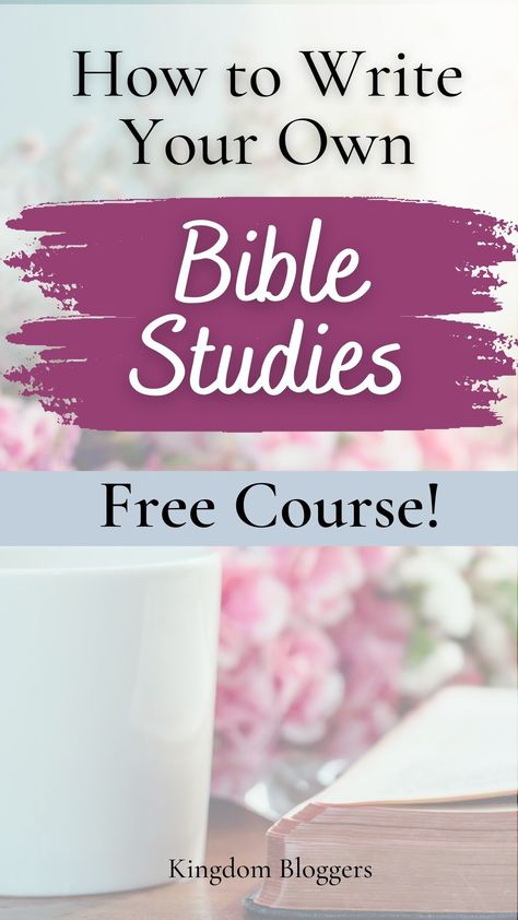 Do you love teaching others about Jesus and have dreamed of writing your own Bible studies? If so, this free course walks you through all the steps of choosing a Bible study topic and how to organize all of the study information so you can deliver it to others effectively. Kingdom Bloggers, God Wallpaper, Study Plans, Bible Study Topics, Bible Study Help, Bible Study Plans, Get Closer To God, Bible Study Lessons, About Jesus