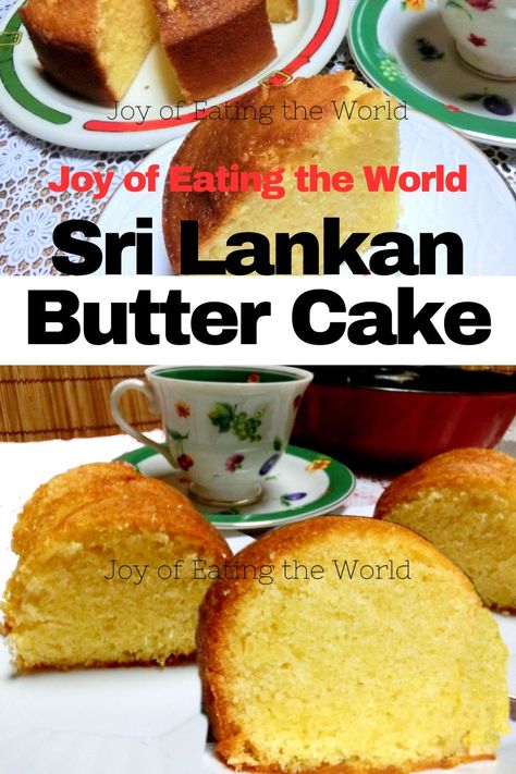 This classic Sri Lankan Butter Cake is a buttery, rich, and moist cake, a perfect accompaniment to a nice hot cup of tea or coffee. Sri Lankan Butter Cake Recipe, Moist Butter Cake, Srilankan Recipes, Cake Easy Recipe, Sri Lankan Recipes, Butter Cake Recipe, Moist Cake, Cake Easy, Morning Tea