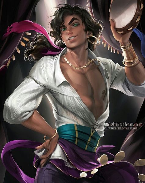 Sakimichan Gender Swap - Esmeralda Disney Gender Swap, Fan Art Disney, Gender Bent Disney, Disney Gender Bender, Animation Disney, Dark Disney, Karakter Disney, Twisted Disney, Film Disney