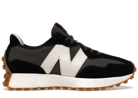 New Balance 327 Moonbeam Sneakers in White/Black Fall Sneakers 2024 Women, New Balance 327 Black Women Outfit, New Balance 327 Moonbeam, Black New Balance Shoes, New Balance 327 Black, New Balance Outfit, New Balance Style, New Balance 327, New Balance Black