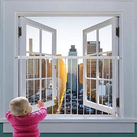 Window Guards, Window Guard, Window Security Bars, Horizontal Sliding Windows, Indoor Railing, Window Safety, Window Protection, French Balcony, Fairy Baby