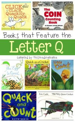 Letter Q Book List - Books that Feature the Letter Q - This Reading Mama Book List Printable, Letter Q Crafts, Books For Preschool, The Measured Mom, Measured Mom, Abc Printables, Preschool Literacy, Letter Q, Letter Of The Week