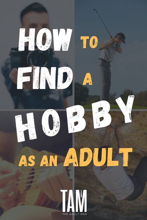 The older you get, the harder it can be to find time for new things. But getting into a new hobby can be a lot of fun. Learn how to find a new hobby as an adult, plus be inspired by our list of 101 best hobbies for men. #hobbies #hobbiesformen #hobbyideas Hobby Ideas For Men, How To Find Hobbies, Hobbies For Men In 30s, Hobbies For Men In Their 20s, Men’s Hobbies, Things To Collect As A Hobby, How To Find A Hobby, Cool Things To Collect, Mens Hobbies