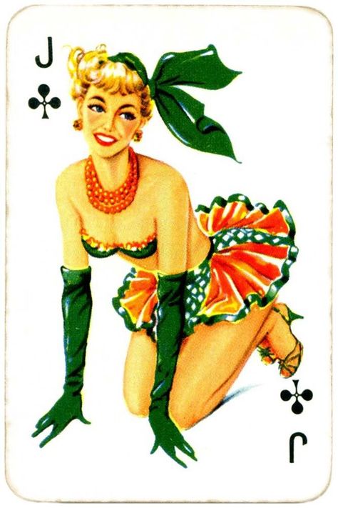 Dandy Pin up Bubble Gum advertisement cards 1956 Jack Of Clubs, Vintage Playing Cards, Contemporary Illustration, Pin Ups, Commercial Art, Pin Up Art, Post Cards, Dandy, Deck Of Cards