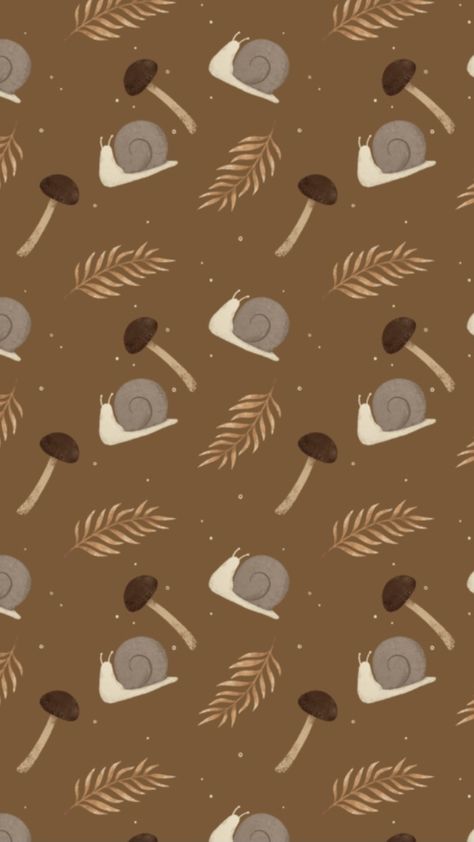 Cute Snail Wallpaper, Snail Background, Snail Wallpaper, Mushroom Wallpapers, Snail Mushroom, Mushroom Background, Autumn Patterns, October Wallpaper, Pink And Purple Wallpaper