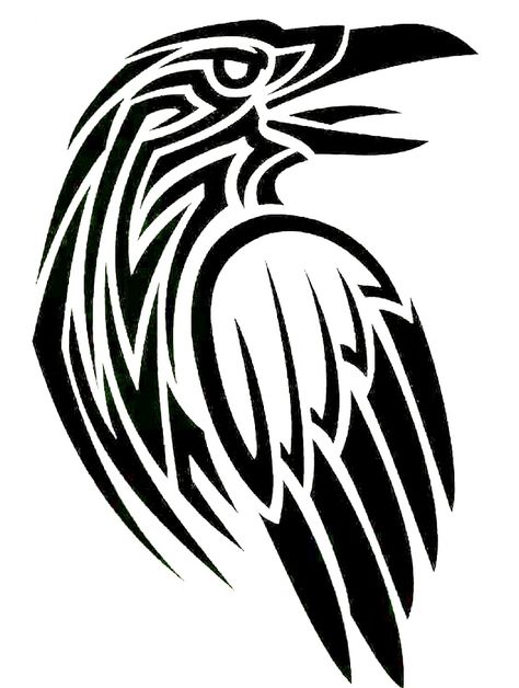 Valknut Tattoo Design, Viking Raven Tattoo Ideas, Rabe Tattoo, Crow Tattoo Design, Viking Tattoo Symbol, Skull Art Tattoo, Animal Tattoo Ideas, Rune Tattoo, Dremel Carving