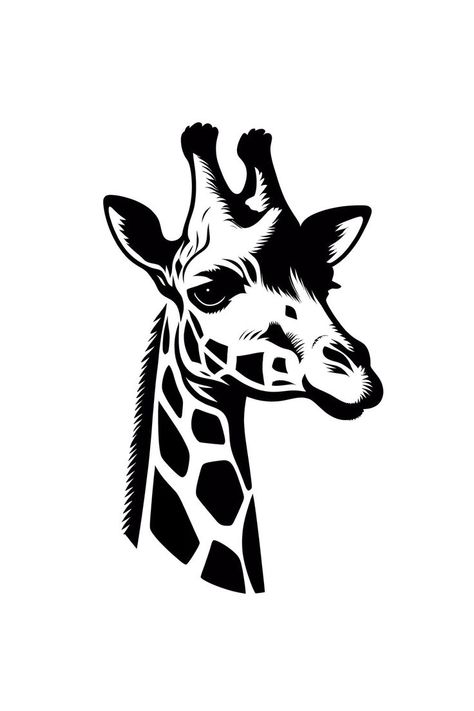 Black and white giraffe design for those who are true giraffe fans. Simple giraffe graphics. #giraffe #logo Giraffe Logo, Giraffe Face, Book Cover Art Design, White Giraffe, Giraffe Design, Minimalist Black And White, Book Cover Art, Cartoon Drawings, Cover Art