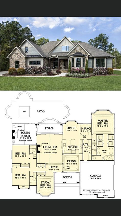 One Story House Layout, One Story Layout, Diy Tiny House Plans, House Improvement, One Story House, Diy Tiny House, Story Layout, Garage House Plans, House Layout Plans