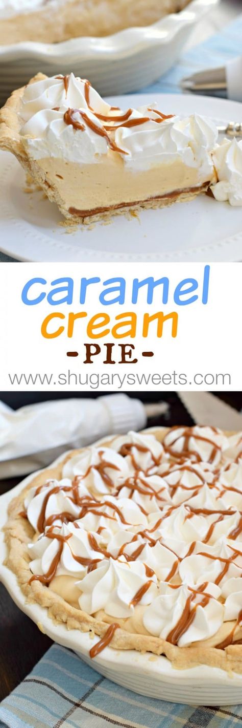 Caramel Cream Pie with an easy, homemade pie crust recipe! You can do this! #piday #criscoknowspie Caramel Cream Pie, Easy Homemade Pie Crust, Easy Homemade Pie, Yummy Pies, Pie Christmas, Christmas With The Kranks, Vegetable Shortening, Homemade Pie Crust, Homemade Pie Crust Recipe