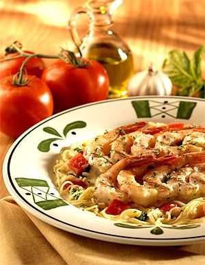 Recipe: Olive Garden Grilled Shrimp Caprese - Recipelink.com Shrimp Caprese, Olive Garden Recipes, Bbq Pork Ribs, Recipes Italian, Caprese Pasta, Grilled Shrimp Recipes, Pork Rib Recipes, Pasta Dinner Recipes, Shrimp Dishes