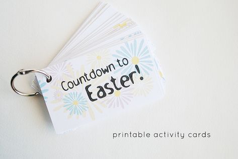 Nice Reminders, Easter Advent, Lent Activities, Lent Ideas, Easter Countdown, Prayer Walk, 40 Days Of Lent, Countdown Activities, Kindness Cards