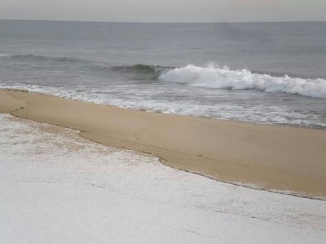 Cool. Snow on the beach, Jan. 2014 Snow On The Beach Painting, Eternal Sunshine Of The Spotless Mind, Winter Beach, Eternal Sunshine, Beach Painting, Seascape Paintings, Painting Photos, Winter Landscape, Beach Art