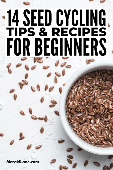 Seed Cycle Recipes, Recipes For Seed Cycling, How To Seed Cycle, Hormone Phases, Seed And Oil Cycling, How To Add Flaxseed To Your Diet, Seed Cycling Recipes, Seed Cycle Hormones, Regulate Hormones