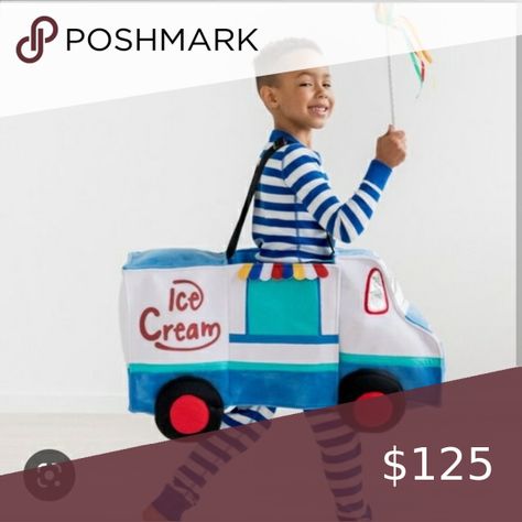 Hanna Andersson Ice Cream Truck Halloween Costume One Size Truck Halloween Costume, Ice Cream Truck, Hanna Andersson, Halloween Costume, 5 Star, Halloween Costumes, Pajamas, Ice Cream, Trucks