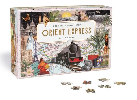 Orient Express (Puzzle) | ABRAMS Collage Landscape, Christmas Promotion, Orient Express, 1000 Piece Puzzle, Classic Card, Free Boxes, 1000 Piece Jigsaw Puzzles, Collage Artists, Ljubljana