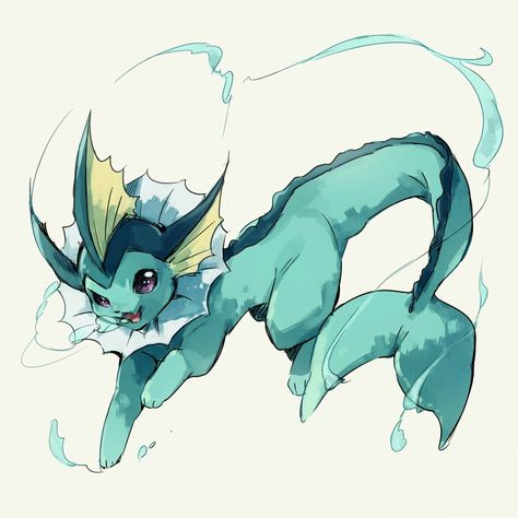 Vaporeon Tattoo, Eevee Cute, Pokemon Eevee Evolutions, Pokemon Tattoo, Pokemon Eeveelutions, Eevee Evolutions, Cute Pokemon Pictures, Pokemon Images, Pokemon Eevee