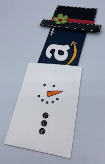 Kards by Kadie: Snowman Gift Card Holder Stampin Up Birthday Gift Card Holder, Snowman Gift Card Holder, Gift Card Holders To Make For Christmas, Gift Card Holders Stampin Up, Paper Creativity, Gift Money Holder, Gift Card Holder Template, Gift Card Presentation, Holiday Gift Card Holders